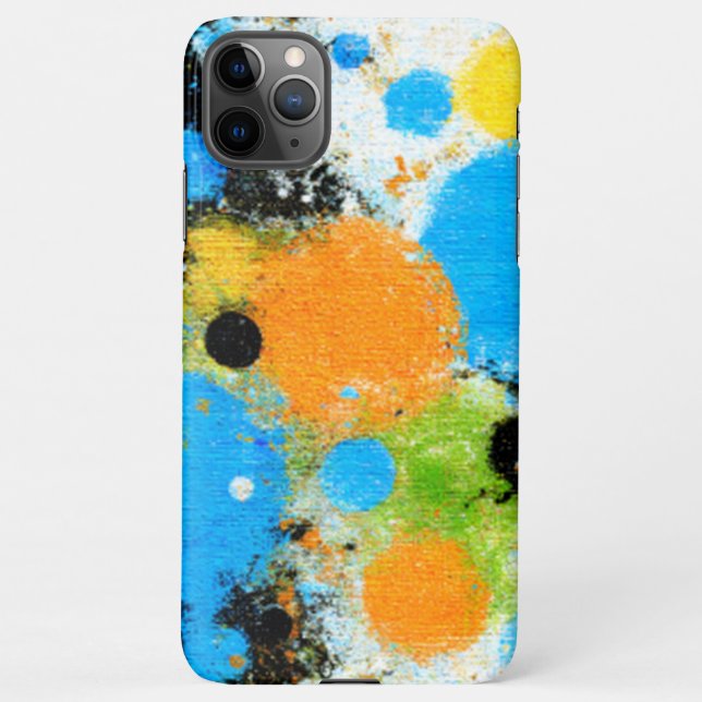 Coque iPhone Cosmic Chromatic Splatter: Abstract Orbit (Dos)