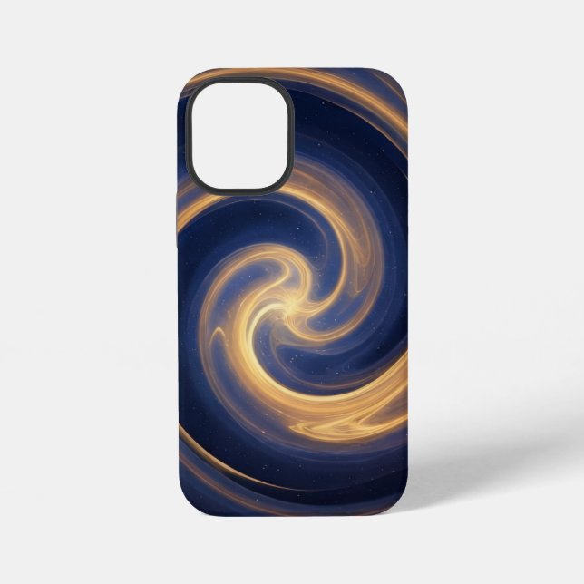 Coque iPhone Cosmic Vortex of Golden Light (Verso)