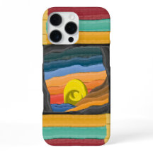 Coucher de soleil coloré Abstrait