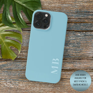 Etui iPhone 13 Pro Max Couleur bleu doux clair