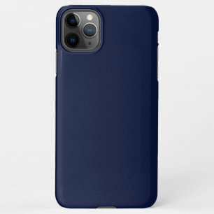 Coque iPhone 11Pro Max Couleur solide bleu marine de minuit