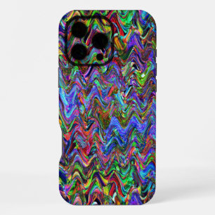 Coque iPhone 16 Pro Max Couleurs Artistes Zigzag exubérantes