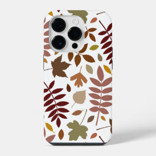 Coque Pour iPhone 14 Plus Couleurs d'automne en blanc pour les Feuilles tomb