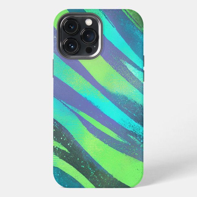 Coque iPhone Courants de couleurs dans la lumière néonatale (Verso)