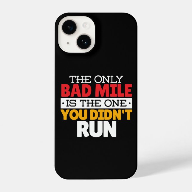 Coque iPhone Coureur - Drôle Mille Mille À Courir Citation (Verso)