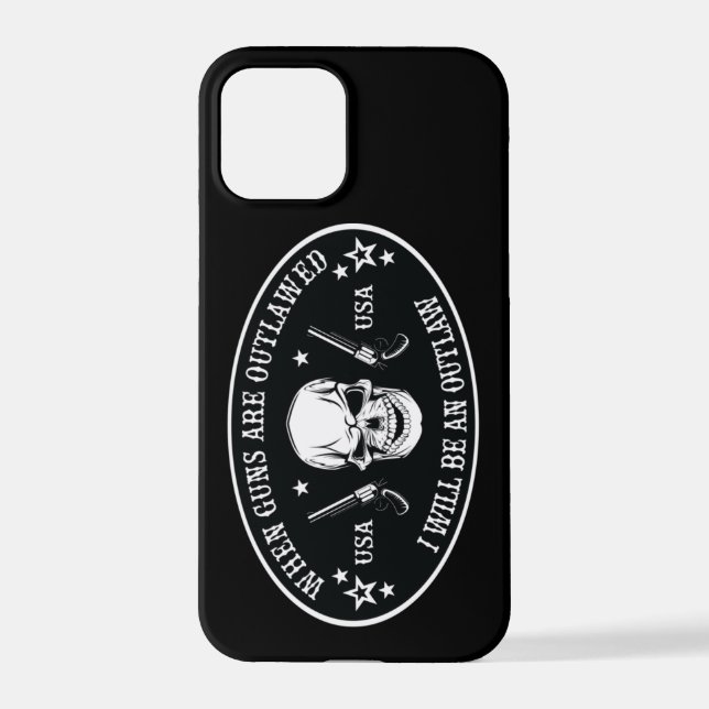 Coque iPhone Coussin 2e Amendement (Verso)