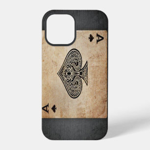 Coque iPhone 12 Pro coussin jeté à l'as de pique
