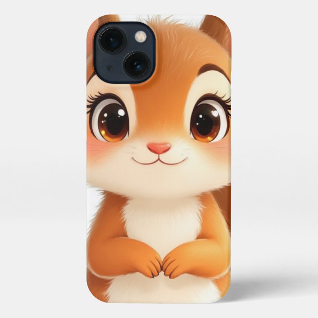Coque iPhone Couverture de téléphone de l'écureuil (Verso)
