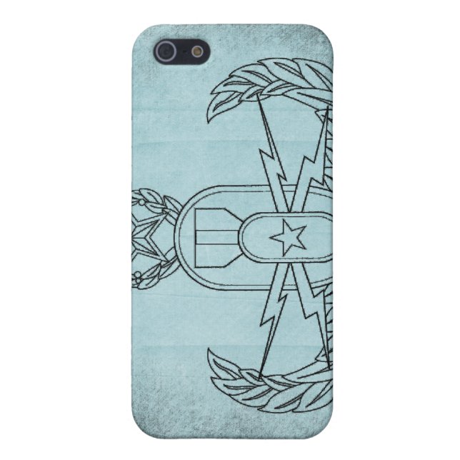 Coque iPhone Crabe d'EOD bleu-clair (Dos)