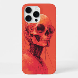 Coque iPhone 16 Pro Max Crâne orange