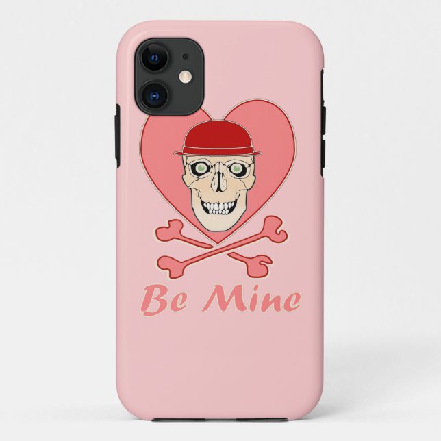 Coque iphone crâne Valentine (Dos)