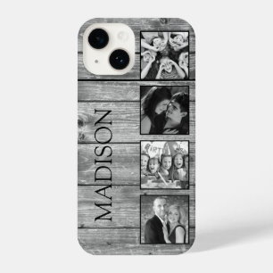 Coque Pour iPhone 14 Create Your Custom Photo Collage Rustic Farmhouse