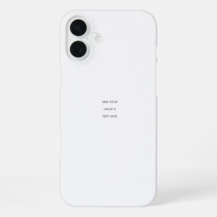 Coque iPhone 16 Plus Créez votre propre blanc 