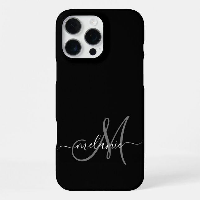 Coque iPhone Créez Votre Propre Monogramme Personnalisé Et Un S (Verso)