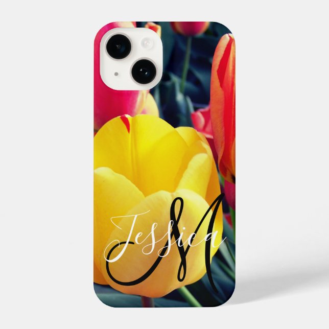 Coque iPhone Créez votre propre photo Monogramme (Verso)