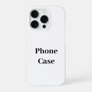 Coque iPhone 16 Pro Créez Votre Propre Promotion de Marque Simple