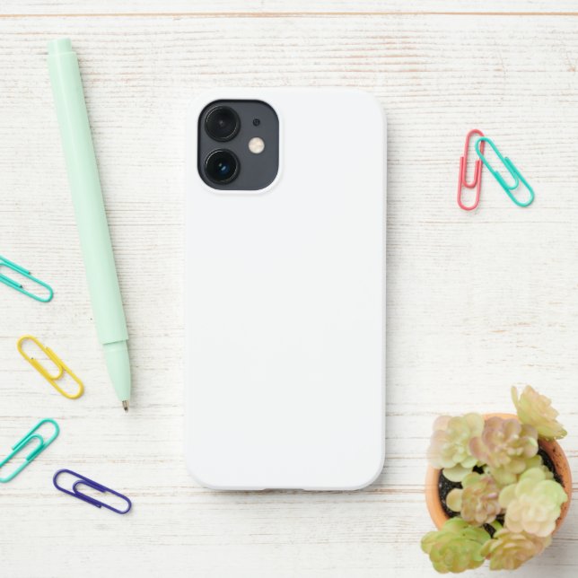 Coque iPhone Créez votre  raquette de Pickleball blanche (Sur le bureau)