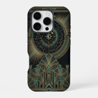 Coque iPhone 16 Pro Crescent Star Deco Moon | Art iPhone 16 Pro Case