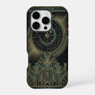 Coque iPhone 16 Pro Crescent Star Deco Moon   Étui pour iPhone 16 Pro 