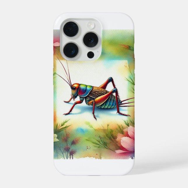 Coque iPhone Cricket Painting 300724AREF116 - Watercolor (Verso)