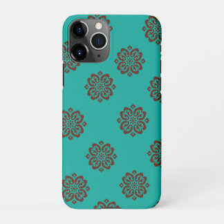 Coque iPhone 11Pro "Crimson Scrolls - Bold Elegance"