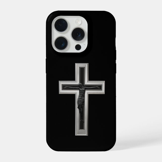 Coque iPhone croix chrétienne (Verso)
