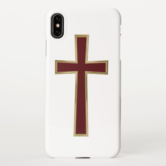 Coque iPhone Croix chrétienne (Dos)