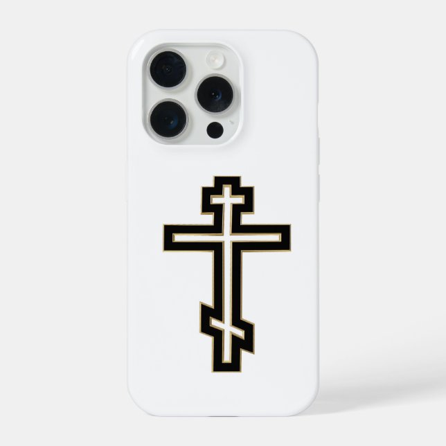 Coque iPhone croix orthodoxe russe (Verso)