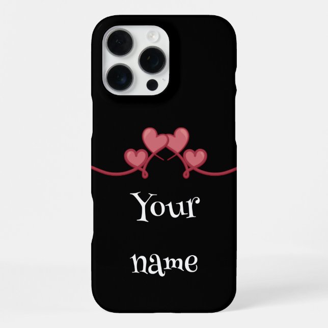 Coque iPhone Custom Name love Heart phone case  (Verso)
