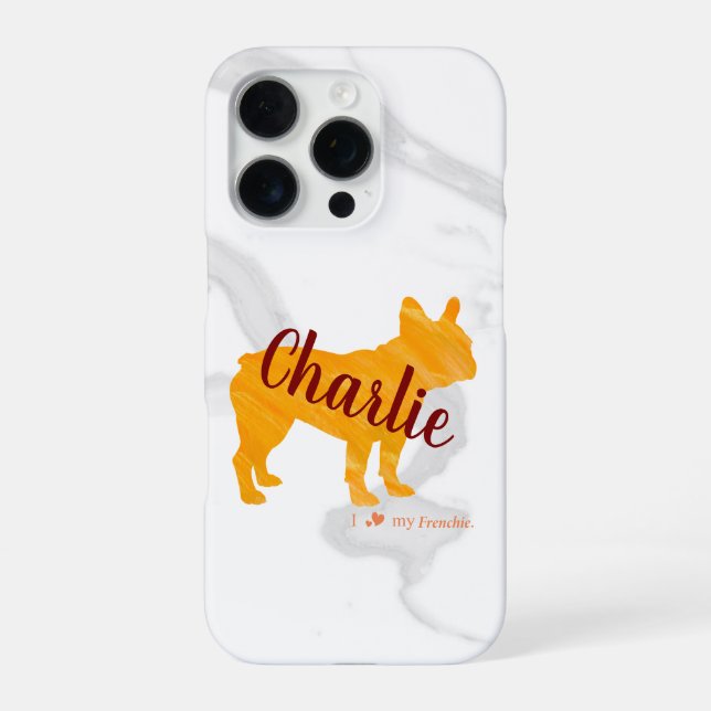 Coque iPhone Customizable French Bulldog Pastel - Frenchie (Verso)