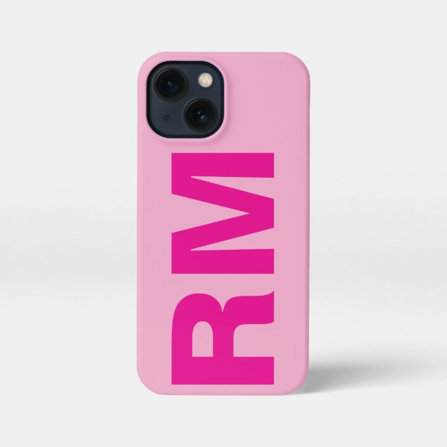 Coque iPhone Customized Name Stylish Modern Elegant Light Pink (Verso)