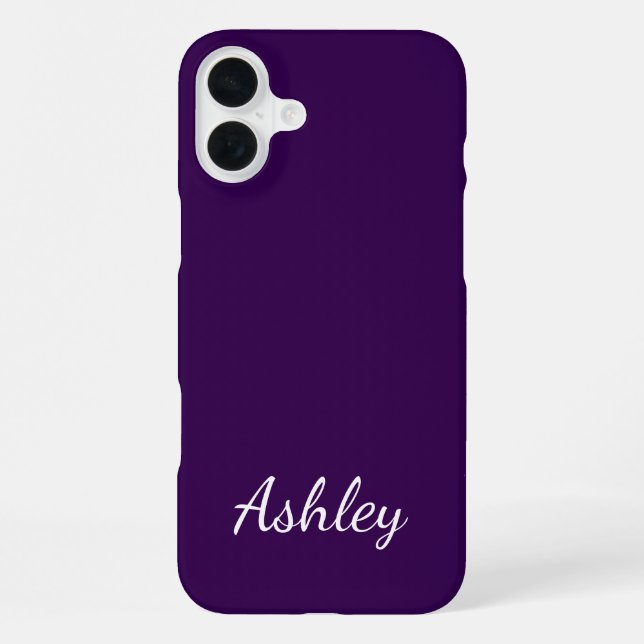 Coque iPhone Customized Name Stylish Modern Elegant Minimalist  (Verso)
