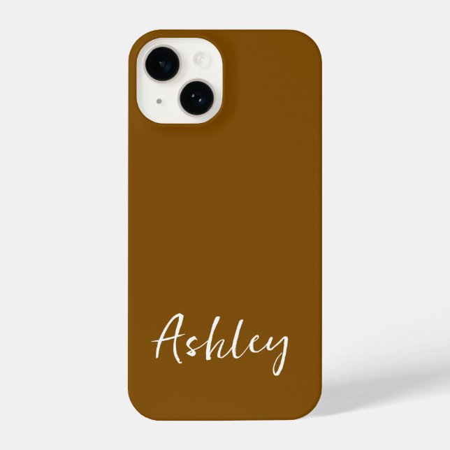 Coque iPhone Customized Simple Stylish Modern Minimal Monogram  (Verso)