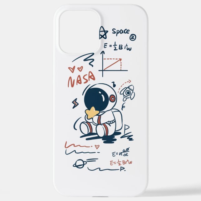 Coque iPhone  Cute Astronaut Space Cartoon iPhone Case (Verso)