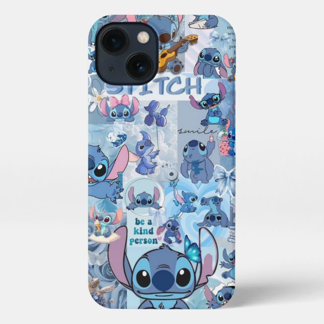 Coque iPhone Cute Blue Cartoon Alien Phone Case 💙✨ (Verso)