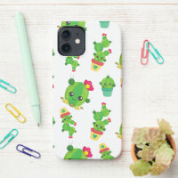 Cute Cactus, Green Cactus, Motif Cactus