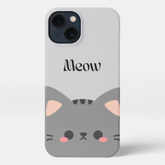 Coque iPhone Cute Cat  iPhone Case – Soft & Aesthetic Look (Verso)