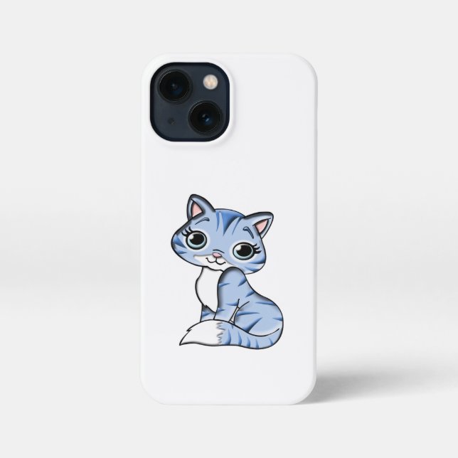 COQUE iPhone CUTE CUT SOURIANT CUISINE BLEU SKY AUX YEUX BLEUS. (Verso)