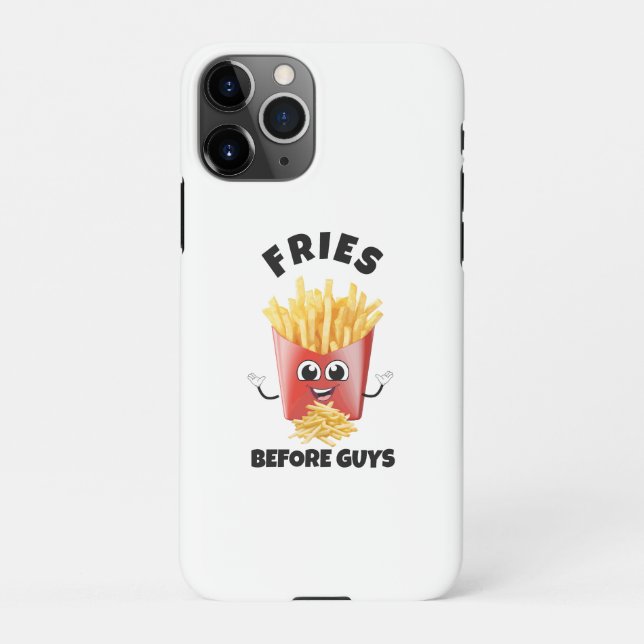 Coque iPhone Cute Fries Sweat - shirt à capuche de dessin & Tee (Dos)