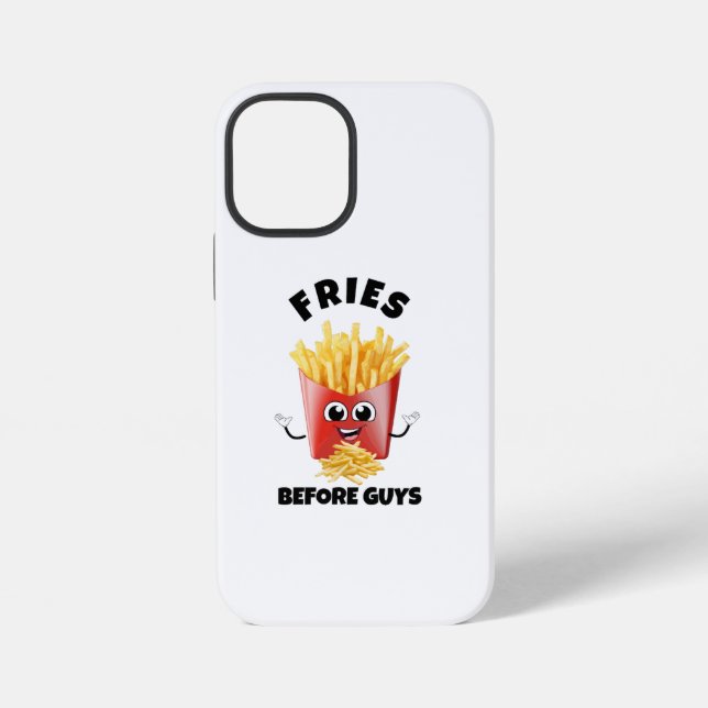 Coque iPhone Cute Fries Sweat - shirt à capuche de dessin & Tee (Verso)