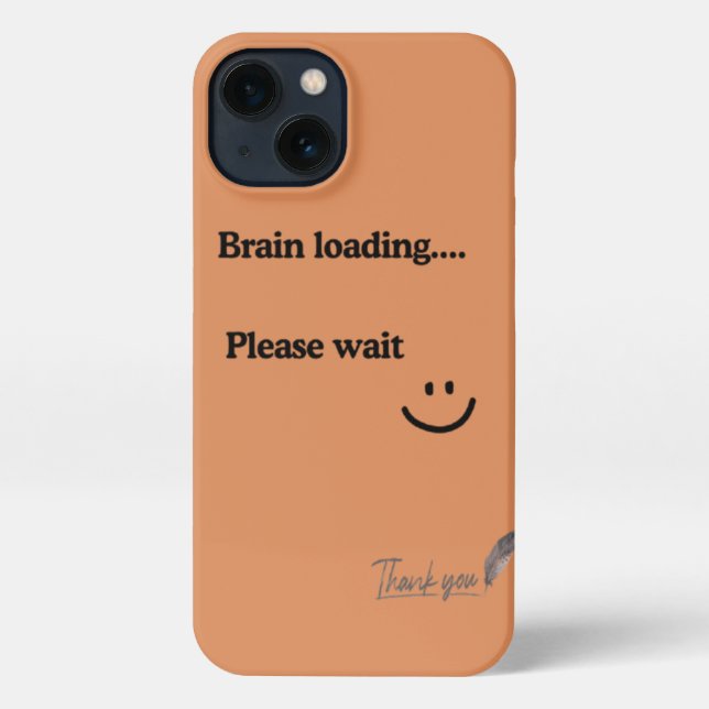Coque iPhone Cute, Humour, tendance - Soft Brown iPhone 13 C (Verso)