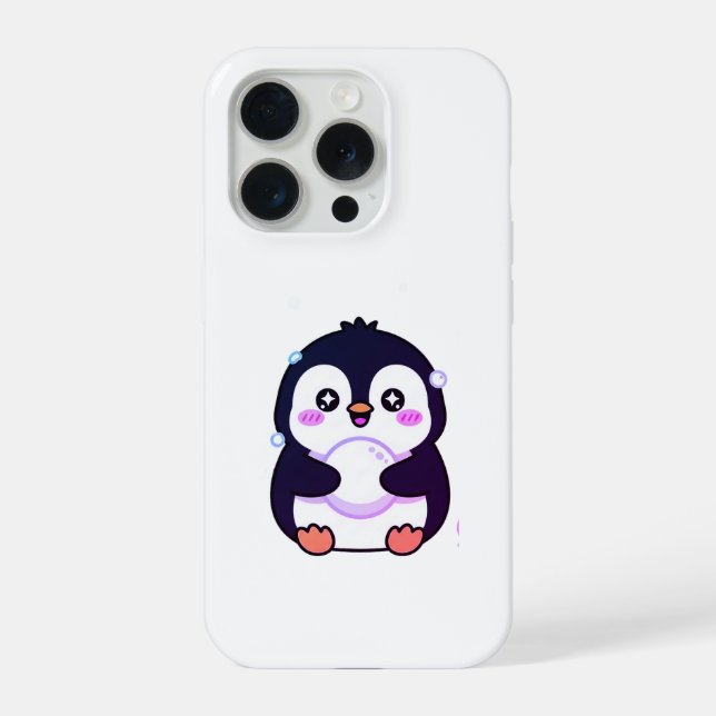 Coque iPhone Cute Kawaii Penguin Winter Phone Case (Verso)