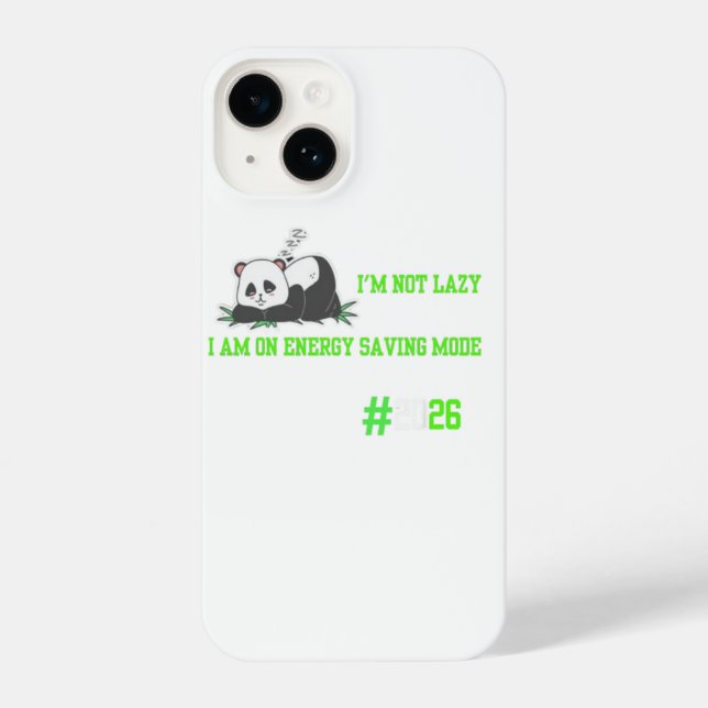 Coque iPhone "Cute lazy panda confort design tendance" (Verso)