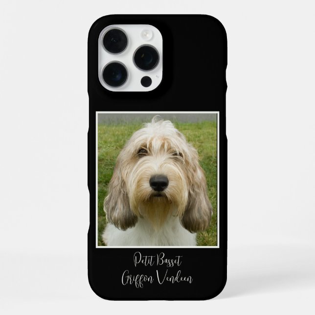 Coque iPhone Cute Petit Basset Griffon Vendeen (Verso)