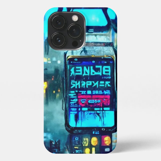 Coque iPhone Cyberpunk Éffrayant futuriste Steampunk Flip-Phone (Verso)