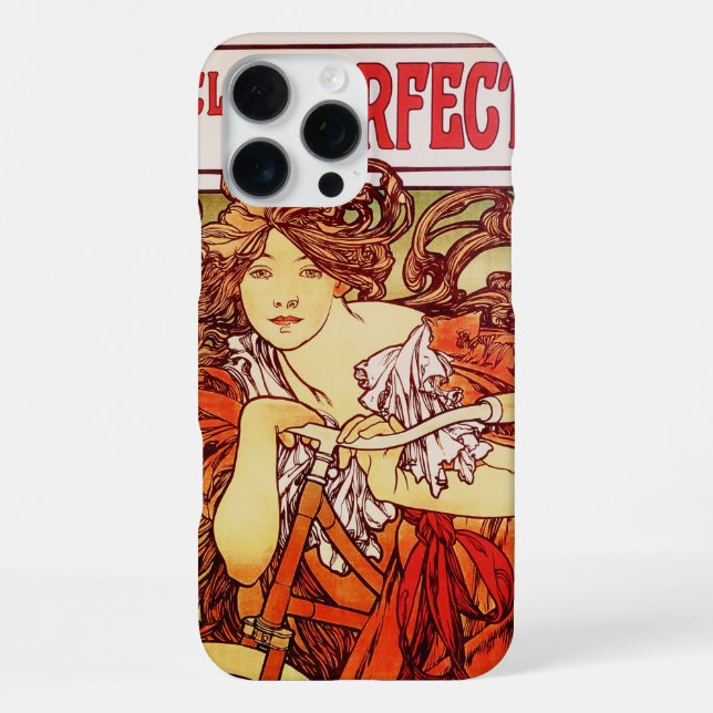 Coque iPhone Cycles Perfecta d'Alphonse Mucha (Verso)