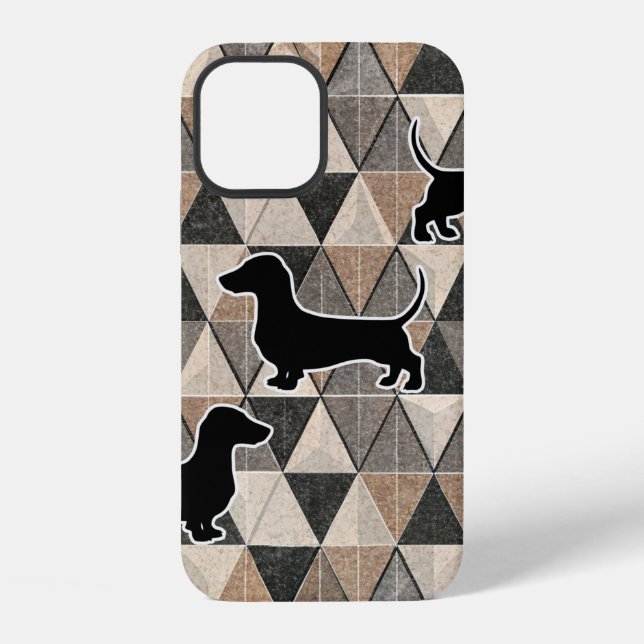 Coque iPhone Dachshund Walking (Verso)