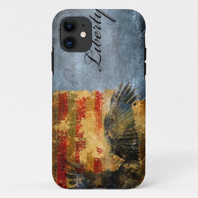 coque iphone d'aigle de liberté (Dos)
