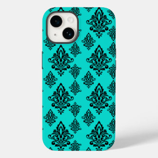 Coque Iphone Damask - Turquoise foncé