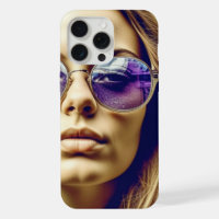 Dame cool avec reflet dans ses lunettes de soleil